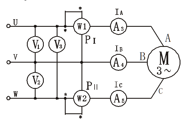測(cè)量線(xiàn)路接線(xiàn)原理圖